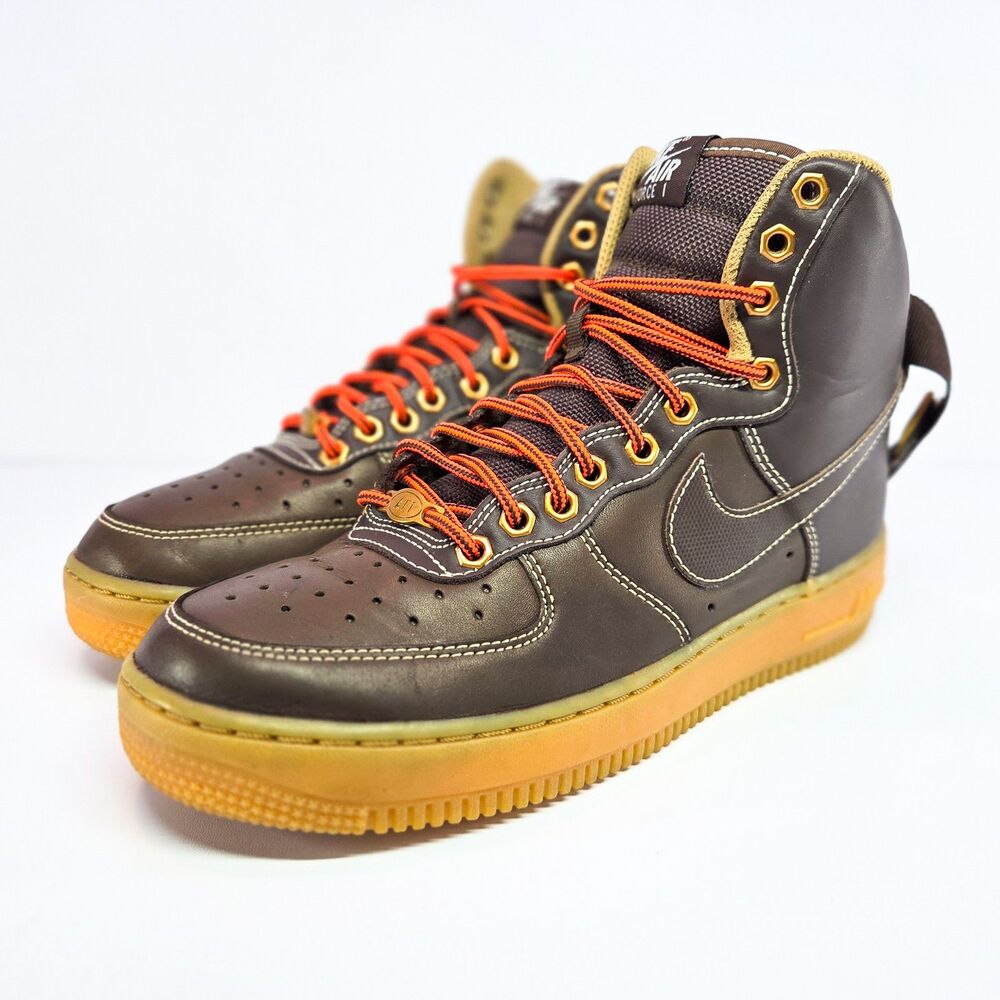 Nike Air Force 1 High '07 LV8 Workboot Baroque Brown Gum 6.5Y / 8W 859982-200